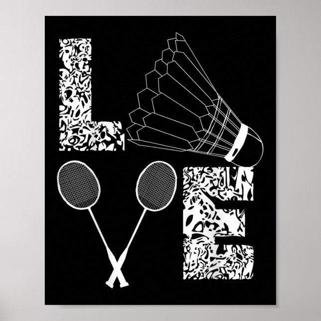 Badminton Player Badminton Lover Shuttle  Poster (Front)