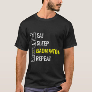 Badminton Player Badminton Racket Shuttle Birdie S T-Shirt