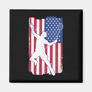 Badminton Player Badminton Usa Team Coach American Magnet