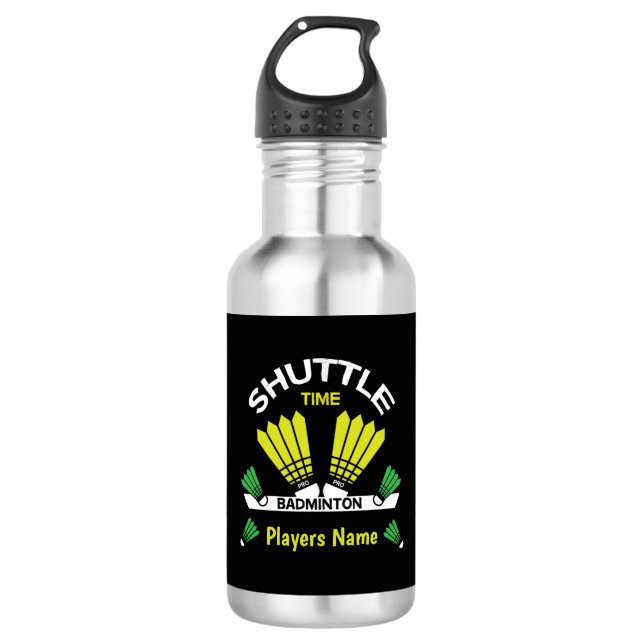 Badminton Player Battledore Sports 532 Ml Water Bottle (Front)