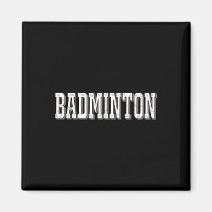 Badminton Player Birdie Shuttle Smash  Magnet