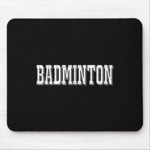 Badminton Player Birdie Shuttle Smash Mouse Pad