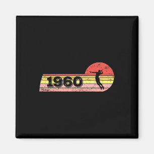Badminton-player Born 1960 Birthday Vintage Women Magnet