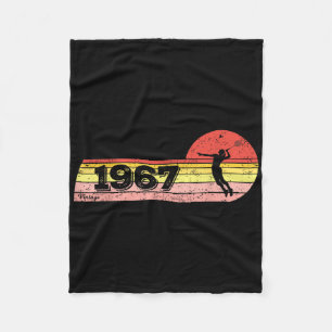Badminton-player Born 1967 Birthday Vintage Women Fleece Blanket