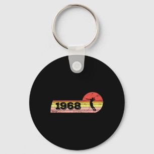 Badminton-player Born 1968 Birthday Vintage Women Key Ring