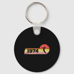 Badminton-player Born 1974 Birthday Vintage Women Key Ring