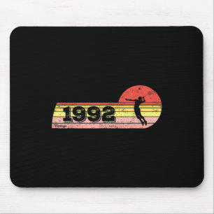 Badminton-player Born 1992 Birthday Vintage Women Mouse Pad