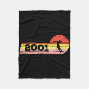 Badminton-player Born 2001 Birthday Vintage Women Fleece Blanket