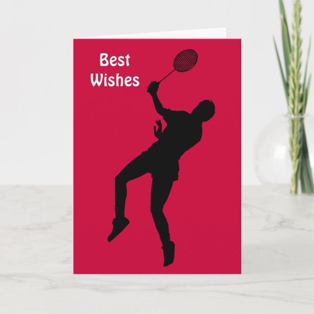 Badminton player card (Front)