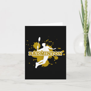 Badminton Player  Card