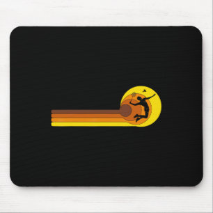 Badminton-player Game Shuttle 70s Year Vintage Bad Mouse Pad