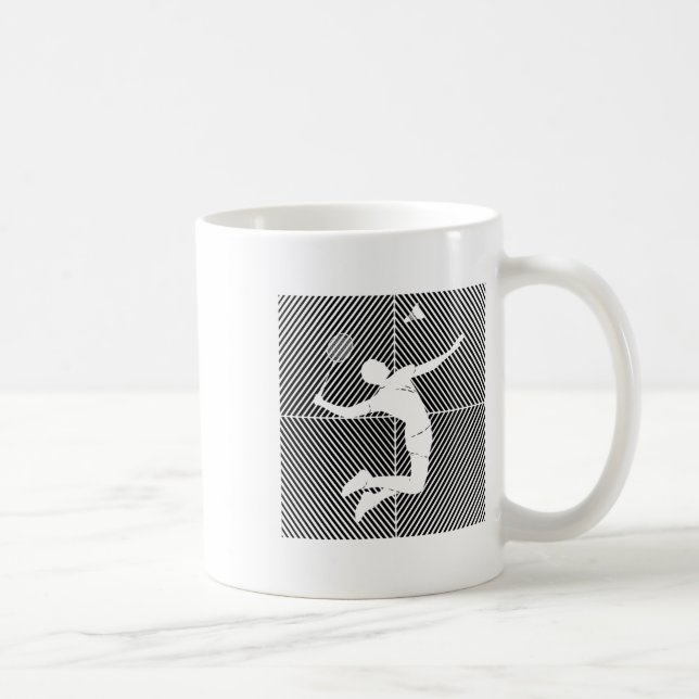Badminton-player Game Shuttle Badminton 1  Coffee Mug (Right)