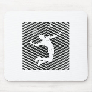 Badminton-player Game Shuttle Badminton Mouse Pad