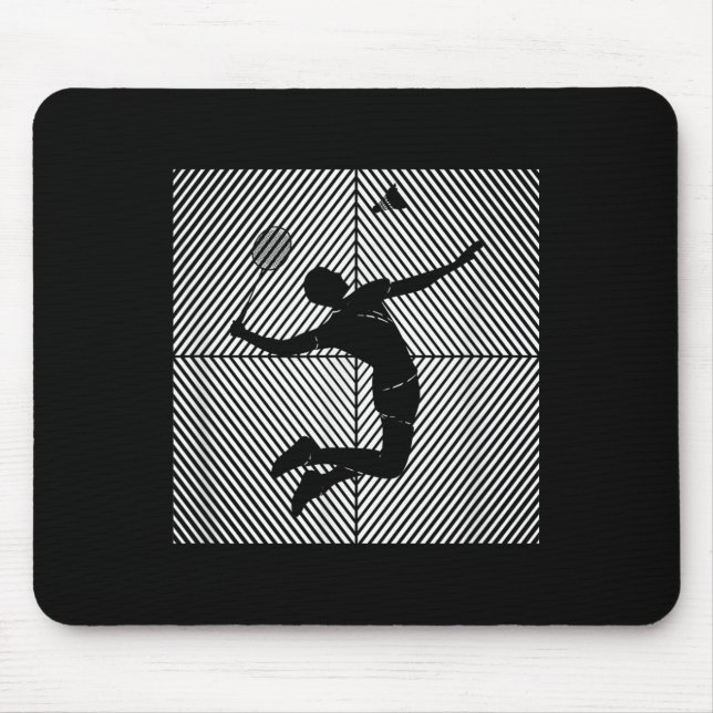 Badminton-player Game Shuttle Badminton  Mouse Pad (Front)