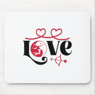 Badminton-player Game Shuttle Yin-yang-love Badmin Mouse Pad