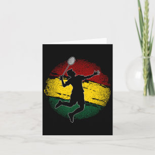 Badminton Player Ghanaian Flag Ghana 1 Card