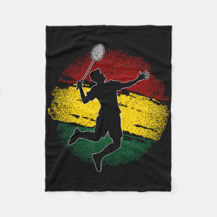 Badminton Player Ghanaian Flag Ghana 1 Fleece Blanket