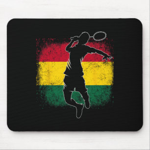 Badminton Player Ghanaian Flag Ghana  Mouse Pad