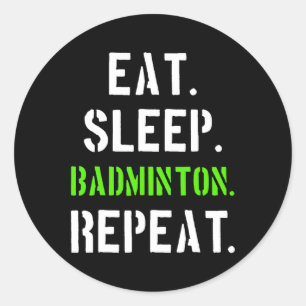 Badminton Player Gift 1 Classic Round Sticker