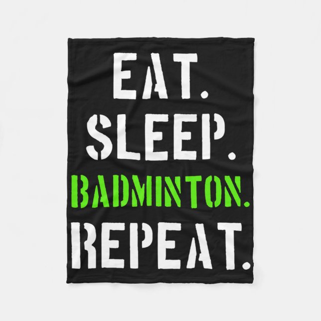 Badminton Player Gift 1  Fleece Blanket (Front)
