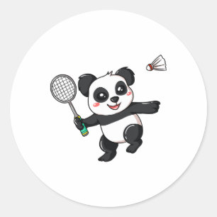 Badminton Player Gift For Shuttle Lover  Classic Round Sticker