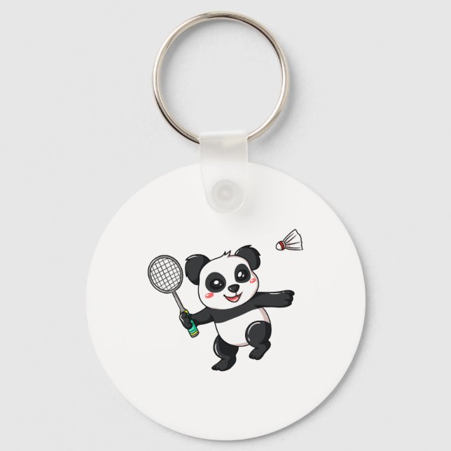Badminton Player Gift For Shuttle Lover  Key Ring (Front)