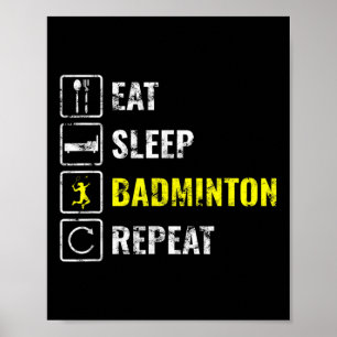 Badminton Player Gift Poster