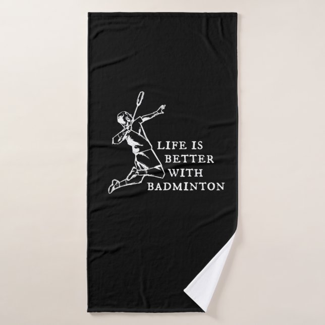 Badminton Player Gifts Bath Towel (Bath Towel)