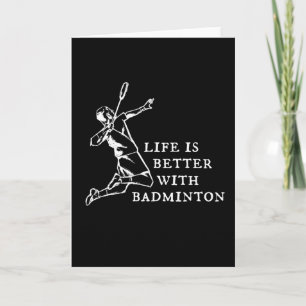 Badminton Player Gifts Card