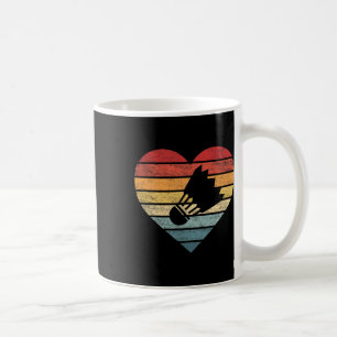 Badminton Player Gifts Retro Sunset Shuttle Birdie Coffee Mug