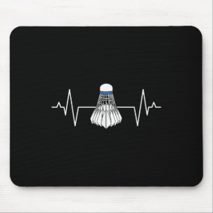Badminton Player Heartline Racquet Sport Lover Shu Mouse Pad