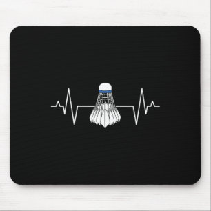 Badminton Player Heartline Racquet Sport Lover Shu Mouse Pad