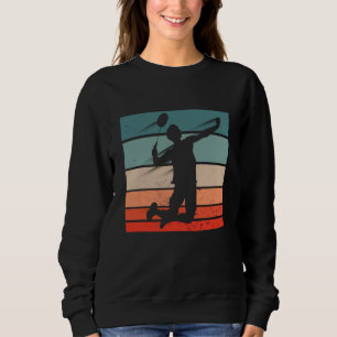 Badminton Player Jump Smash Sweatshirt
