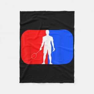 Badminton Player Kids Men Women Smash Birdie Fleece Blanket