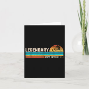 Badminton Player Legend Since December 2013 Birthd Card