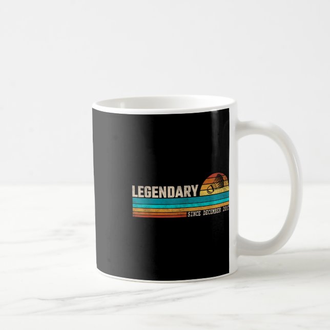 Badminton Player Legend Since December 2017 Birthd Coffee Mug (Right)