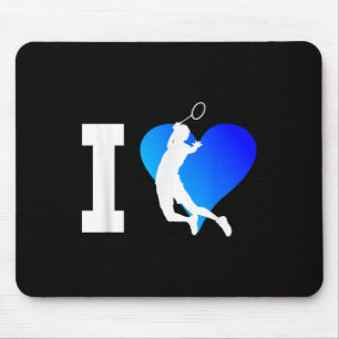 Badminton Player Mens Shuttle Squash Women Mouse Pad