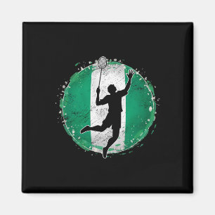 Badminton Player Nigeria Nigerian Flag Nigeria 1 Magnet