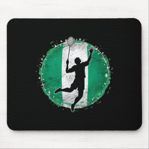 Badminton Player Nigeria Nigerian Flag Nigeria 1  Mouse Pad