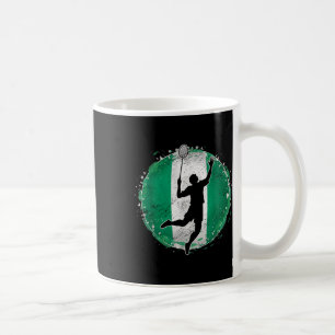 Badminton Player Nigeria Nigerian Flag Nigeria Coffee Mug