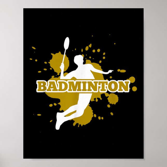Badminton Player  Poster (Front)