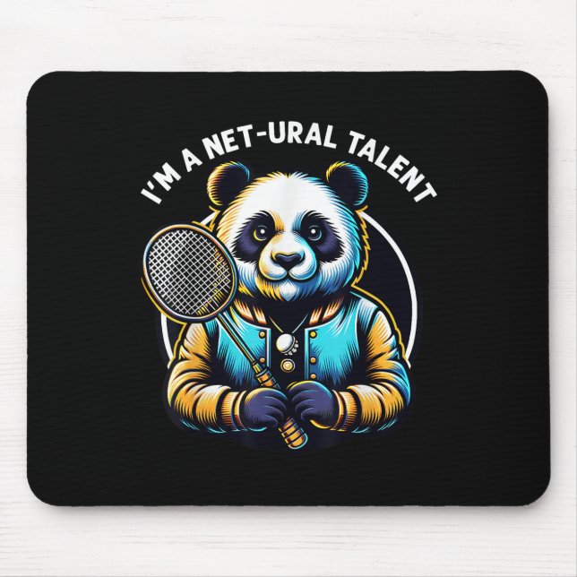 Badminton Player Pun Shuttle Netural Talent Badmin Mouse Pad (Front)