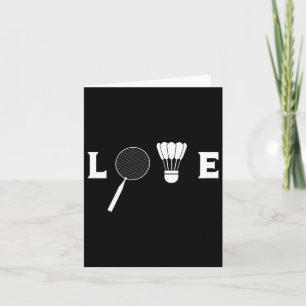 Badminton Player Racket Sports Shuttle Funny Badmi Card