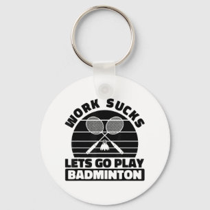 Badminton Player Racket - Team Court Racquet Shutt Key Ring
