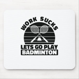 Badminton Player Racket - Team Court Racquet Shutt Mouse Pad
