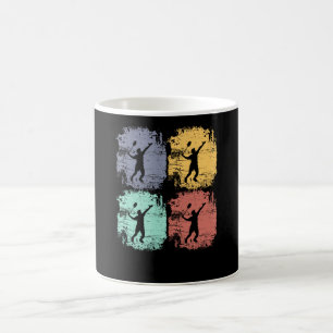 Badminton Player Retro Coffee Mug