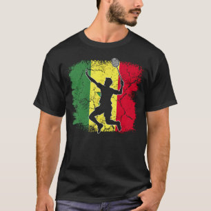 Badminton Player Senegalese Flag Senegal T-Shirt