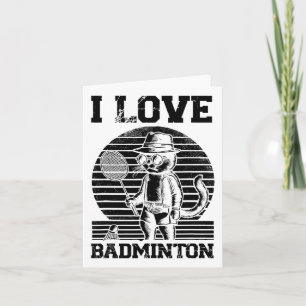 Badminton Player Shuttle 1  Card