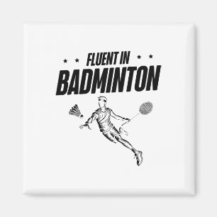 Badminton Player Shuttle 2 Magnet