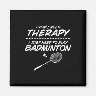 Badminton Player Shuttle Badminton Racquet Magnet